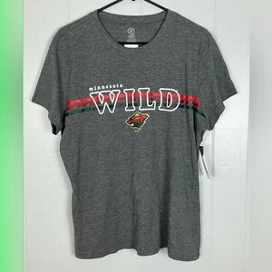 Minnesota Wild Size XL Gray Short Sleeve T-Shirt NWT